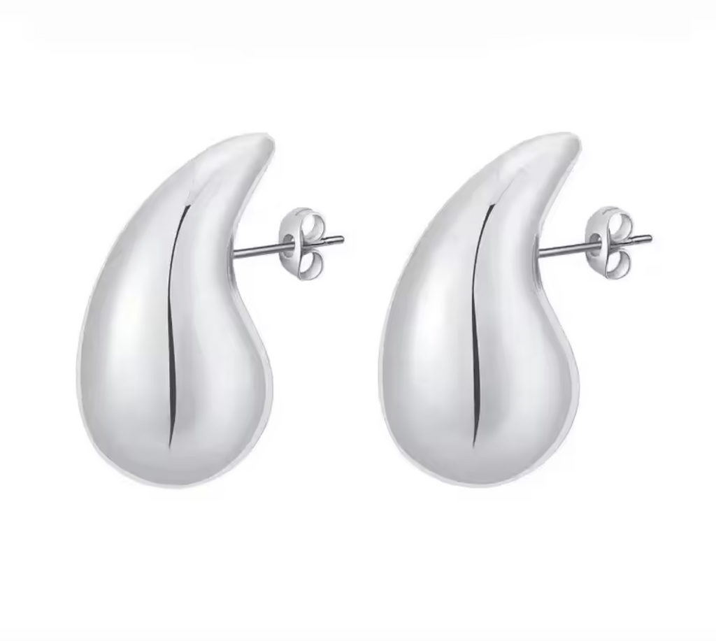 925 Sterling Silver Gold-Plated Teardrop Earrings