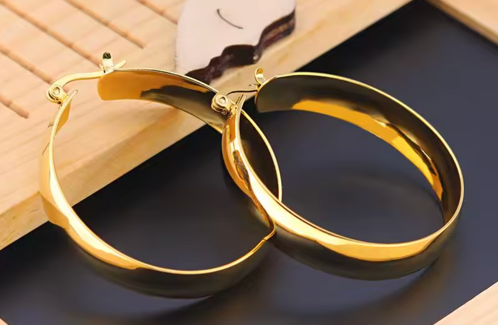 Minimalist Silver C-Shape Hoop Earrings