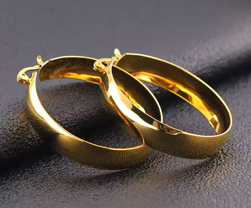Minimalist Silver C-Shape Hoop Earrings